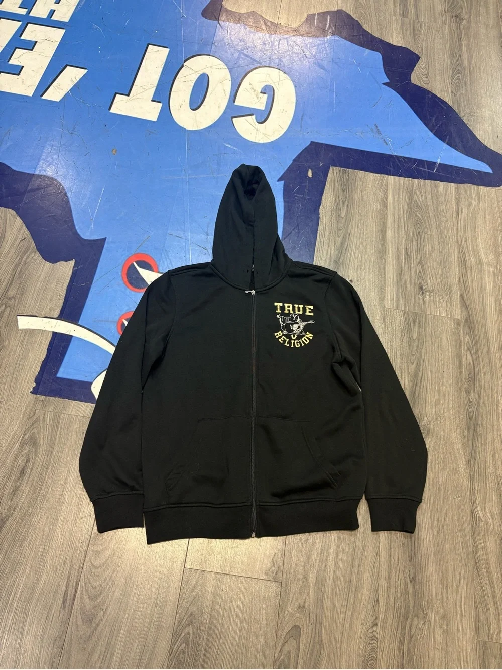 True Religion Black Pullover Hoodie